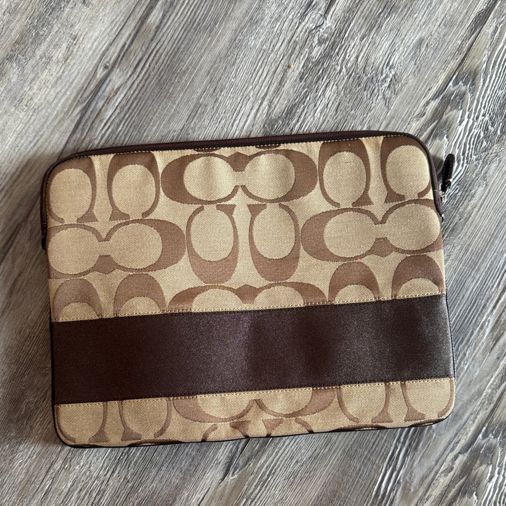 Coach laptop case